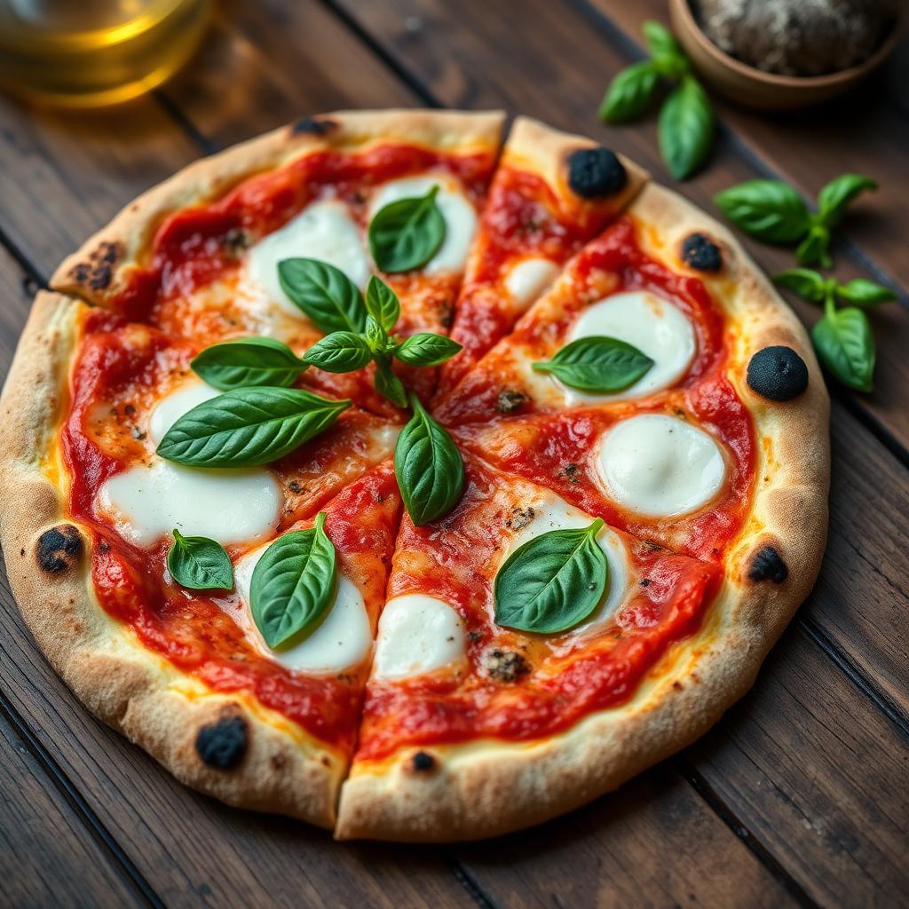 Margherita Basil Pizza at Sal Vito Pizza, Voorhees NJ