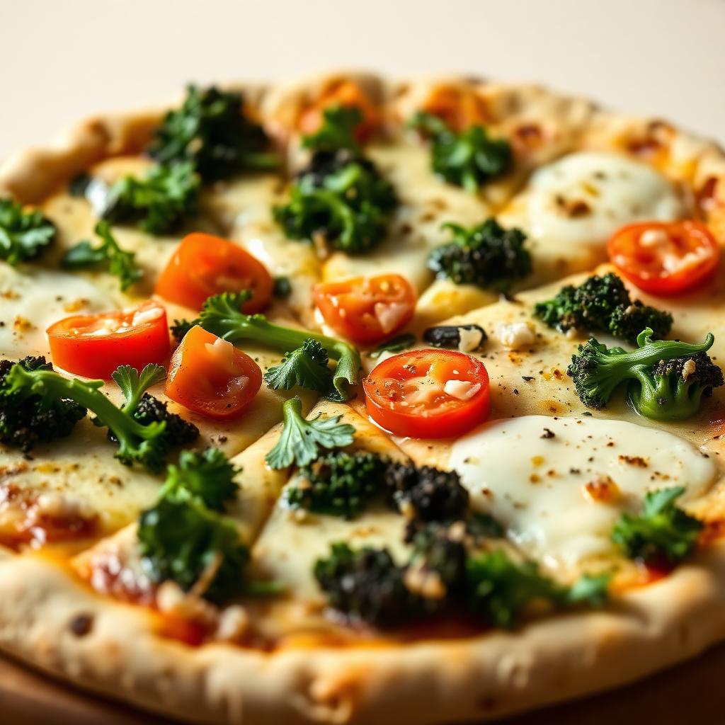 White Veggie Pizza at Sal Vito Pizza, Voorhees NJ